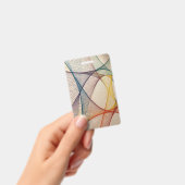 Abstract geometrisch bagagelabel badge (Handheld)