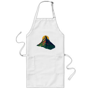 Abstract Geometrisch Berglandschap Lang Schort