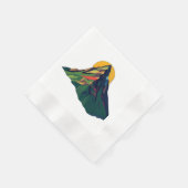 Abstract geometrisch berglandschap servet (Hoek)