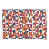 Abstract geometrisch bladpatroon kussensloop (Voorkant)