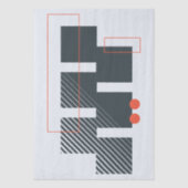 Abstract Geometrisch Blokpatroon Tissuepapier (Voorkant)