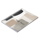 Abstract geometrisch boho modern Notitieboek (Linkerzijde)