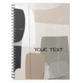 Abstract geometrisch boho modern Notitieboek (Voorkant)