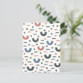 Abstract Geometrisch Boho Patroon Briefkaart (Staand voorkant)