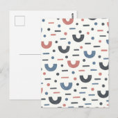Abstract Geometrisch Boho Patroon Briefkaart (Voorkant / Achterkant)