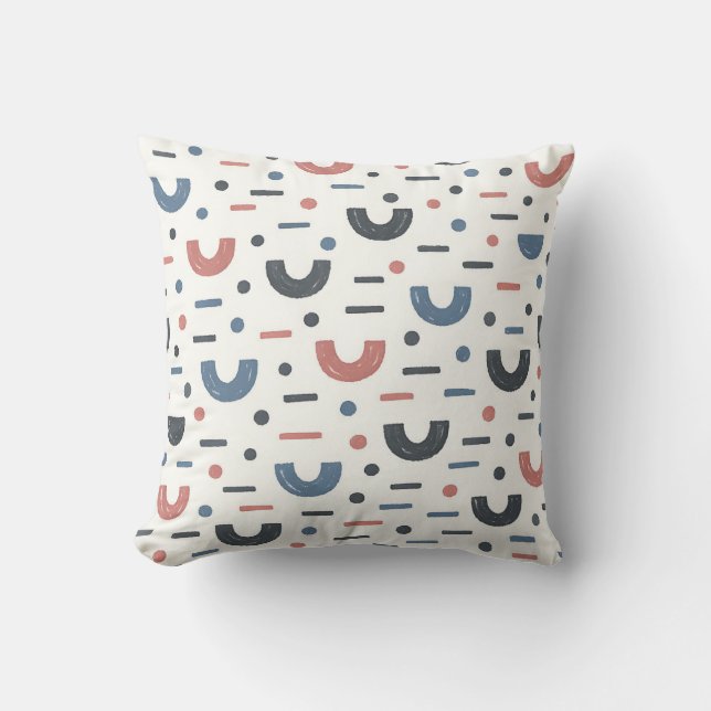 Abstract Geometrisch Boho Patroon Kussen (Voorkant)