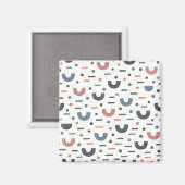 Abstract Geometrisch Boho Patroon Magneet (Voorkant / Achterkant)