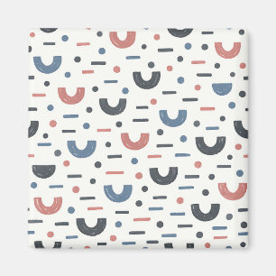 Abstract Geometrisch Boho Patroon Magneet