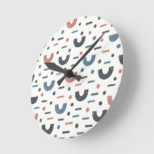 Abstract Geometrisch Boho Patroon Ronde Klok (Hoek)