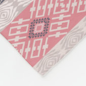 Abstract geometrisch boho stijgpatroon. fleece deken (Hoek)