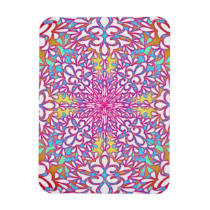 Abstract geometrisch caleidoscoopontwerp magneet