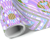 Abstract Geometrisch Cheveron Vlinder Effect Cadeaupapier (Rol Hoek)