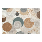 Abstract Geometrisch Cirkelpatroon Neutraal Boho 3 Kussensloop (Achterkant)