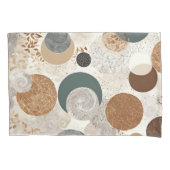 Abstract Geometrisch Cirkelpatroon Neutraal Boho 3 Kussensloop (Voorkant)