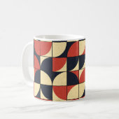 Abstract geometrisch: computationele kunst. koffiemok (Voorkant links)