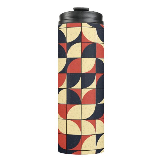 Abstract geometrisch: computationele kunst. thermosbeker (Voorkant)
