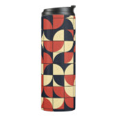 Abstract geometrisch: computationele kunst. thermosbeker (Gedraaid links)