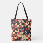 Abstract geometrisch: computationele kunst. tote bag (Achterkant)