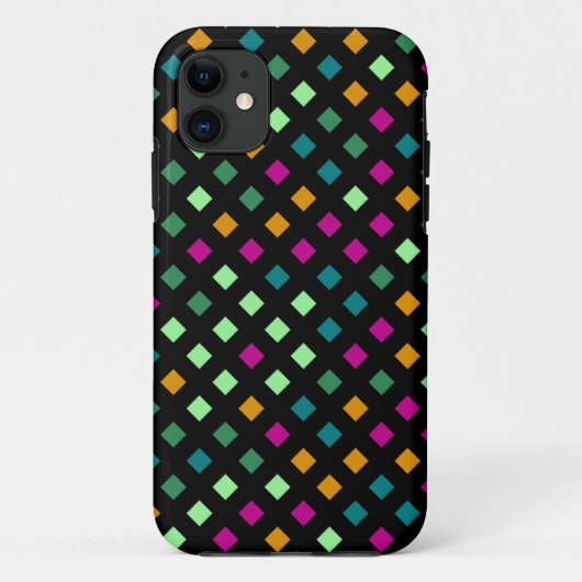 Abstract geometrisch diamant | Retro Modern Square Case-Mate iPhone Case (Achterkant)