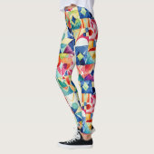 Abstract geometrisch digitaal patroon 17 - Legging (Links)