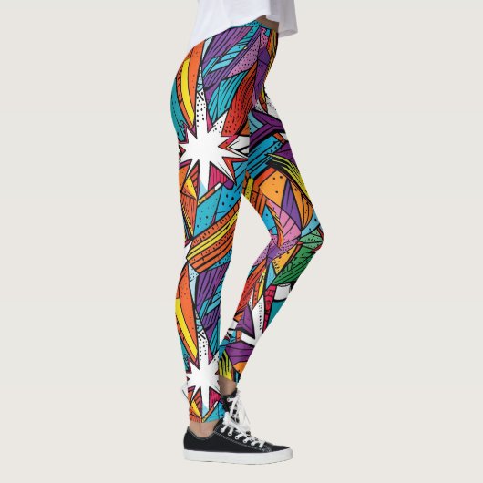 Abstract geometrisch digitaal patroon 25 - Legging (Rechts)