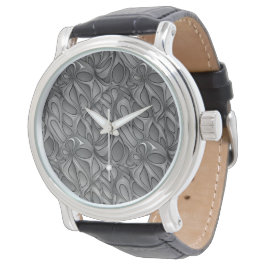 Abstract geometrisch digitaal patroon 35 - Mannen' Horloge
