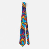Abstract geometrisch digitaal patroon 35 - Mannen  Stropdas (Voorkant)