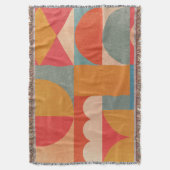 Abstract geometrisch:  document textuur deken (Voorkant Verticaal)