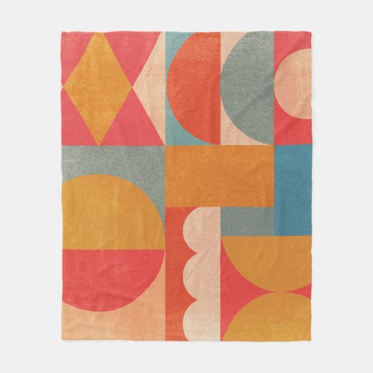 Abstract geometrisch:  document textuur fleece deken (Voorkant)