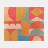 Abstract geometrisch:  document textuur fleece deken (Voorkant (Horizontaal))