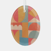 Abstract geometrisch: document textuur glas ornament (Voorkant links)