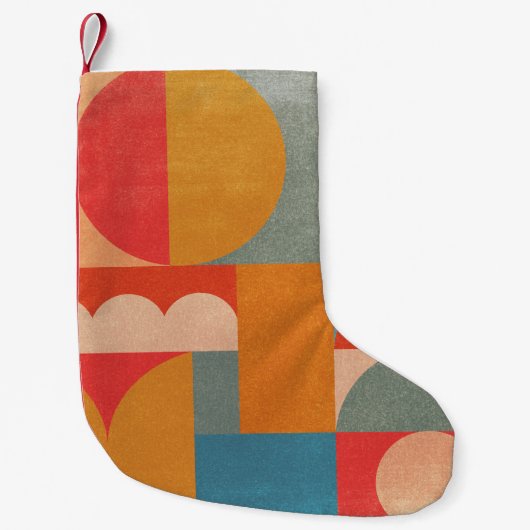 Abstract geometrisch: document textuur kleine kerstsok (Voorkant)