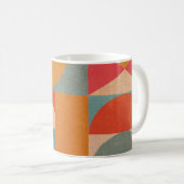 Abstract geometrisch:  document textuur koffiemok (Voorkant rechts)