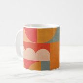 Abstract geometrisch:  document textuur koffiemok (Voorkant links)