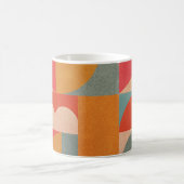 Abstract geometrisch:  document textuur koffiemok (Center)