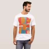 Abstract geometrisch: document textuur t-shirt (Voorkant volledig)