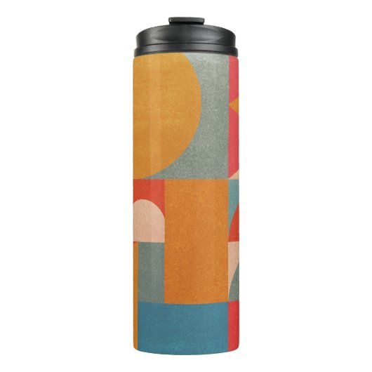 Abstract geometrisch:  document textuur thermosbeker (Voorkant)