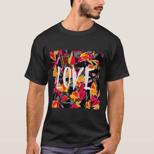 Abstract, geometrisch, driehoeken, geometrische vo t-shirt (Voorkant)