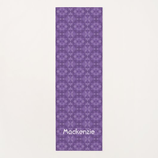 Abstract geometrisch driehoekpatroon yogamat (Voorkant)