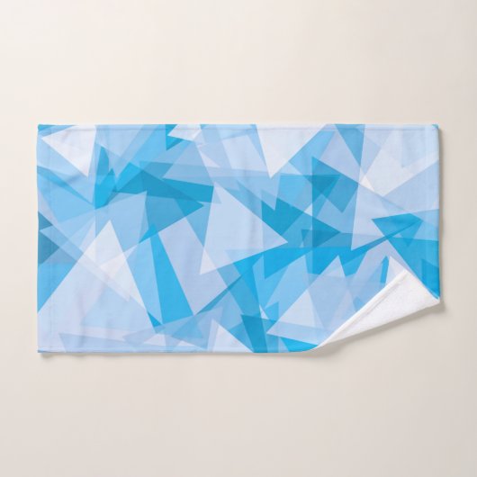 Abstract geometrisch driehoekspatroon | Handdoek s (Handdoek)