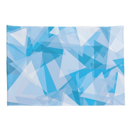 Abstract geometrisch driehoekspatroon | Kussensloo Kussensloop (Achterkant-Rechts)