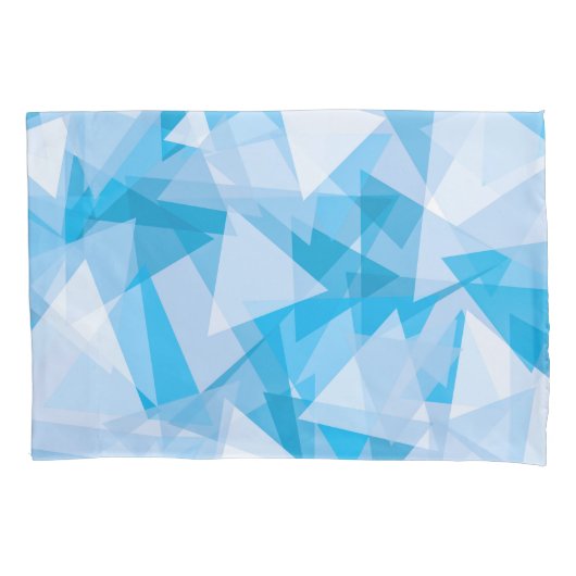 Abstract geometrisch driehoekspatroon | Kussensloo Kussensloop (Voorkant-Links)