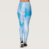 Abstract geometrisch driehoekspatroon | Leggings (Achterkant)