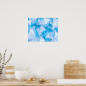 Abstract geometrisch driehoekspatroon | Poster (Keuken)