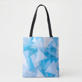 Abstract geometrisch driehoekspatroon | Tote bag (Voorkant)