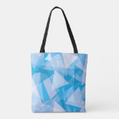 Abstract geometrisch driehoekspatroon | Tote bag (Achterkant)