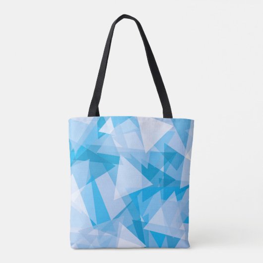 Abstract geometrisch driehoekspatroon | Tote bag (Achterkant)