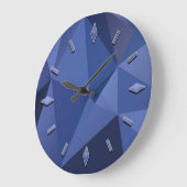 Abstract, geometrisch, elegant, kleurrijk, polygon grote klok (Hoek)