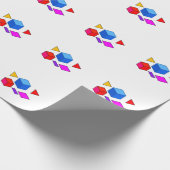 Abstract Geometrisch Element Patroon voor Minimali Cadeaupapier (Hoek)