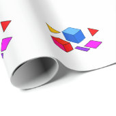 Abstract Geometrisch Element Patroon voor Minimali Cadeaupapier (Rol Hoek)